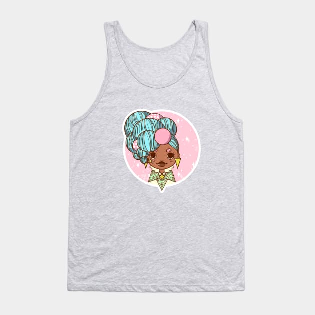 Cutie Girl Tank Top by Meeko_Art